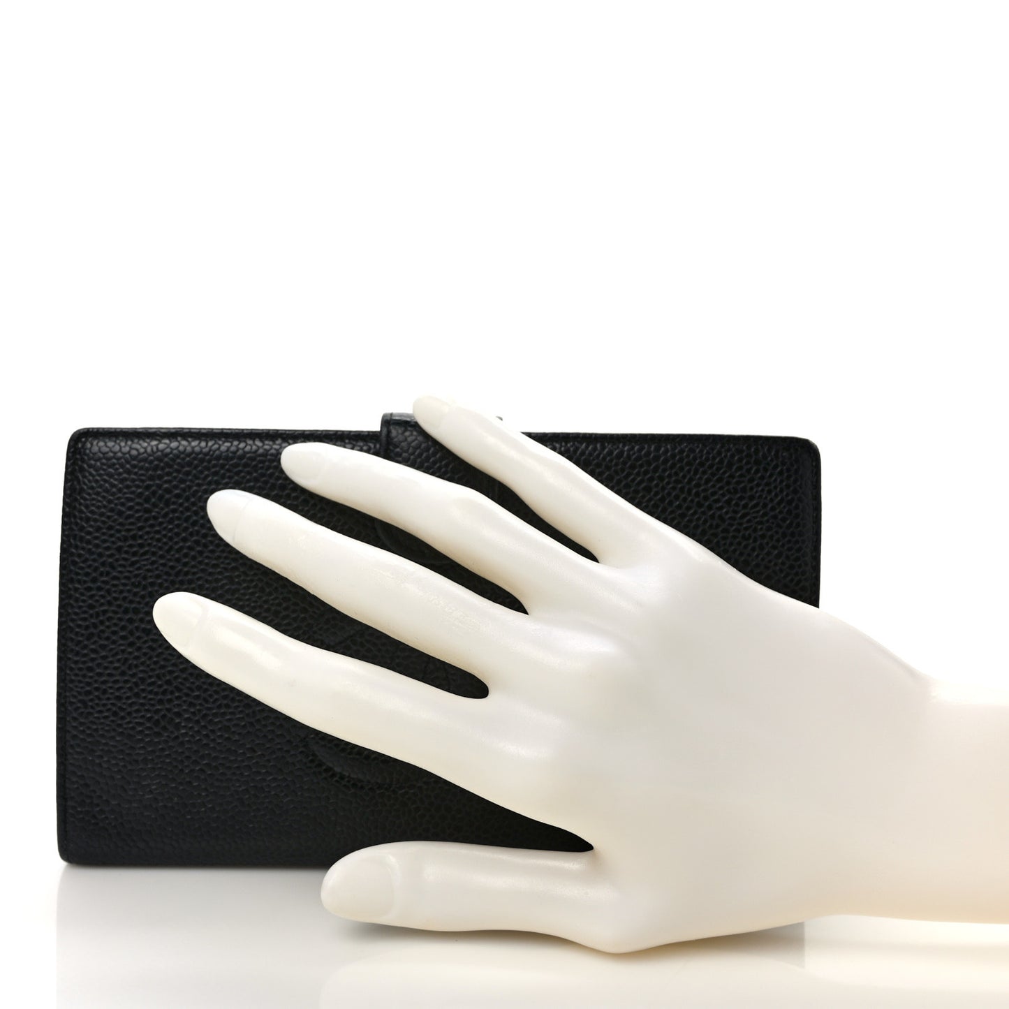 Caviar Timeless CC French Wallet Black
