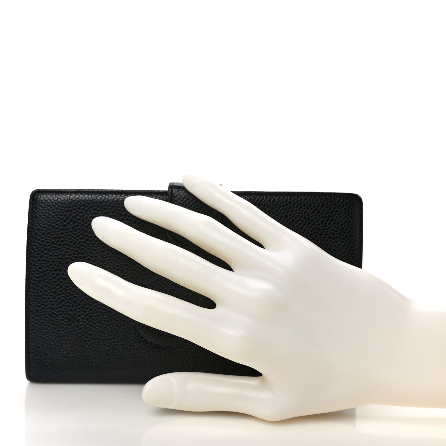 Chanel Caviar Timeless CC French Wallet Black 2 of 10