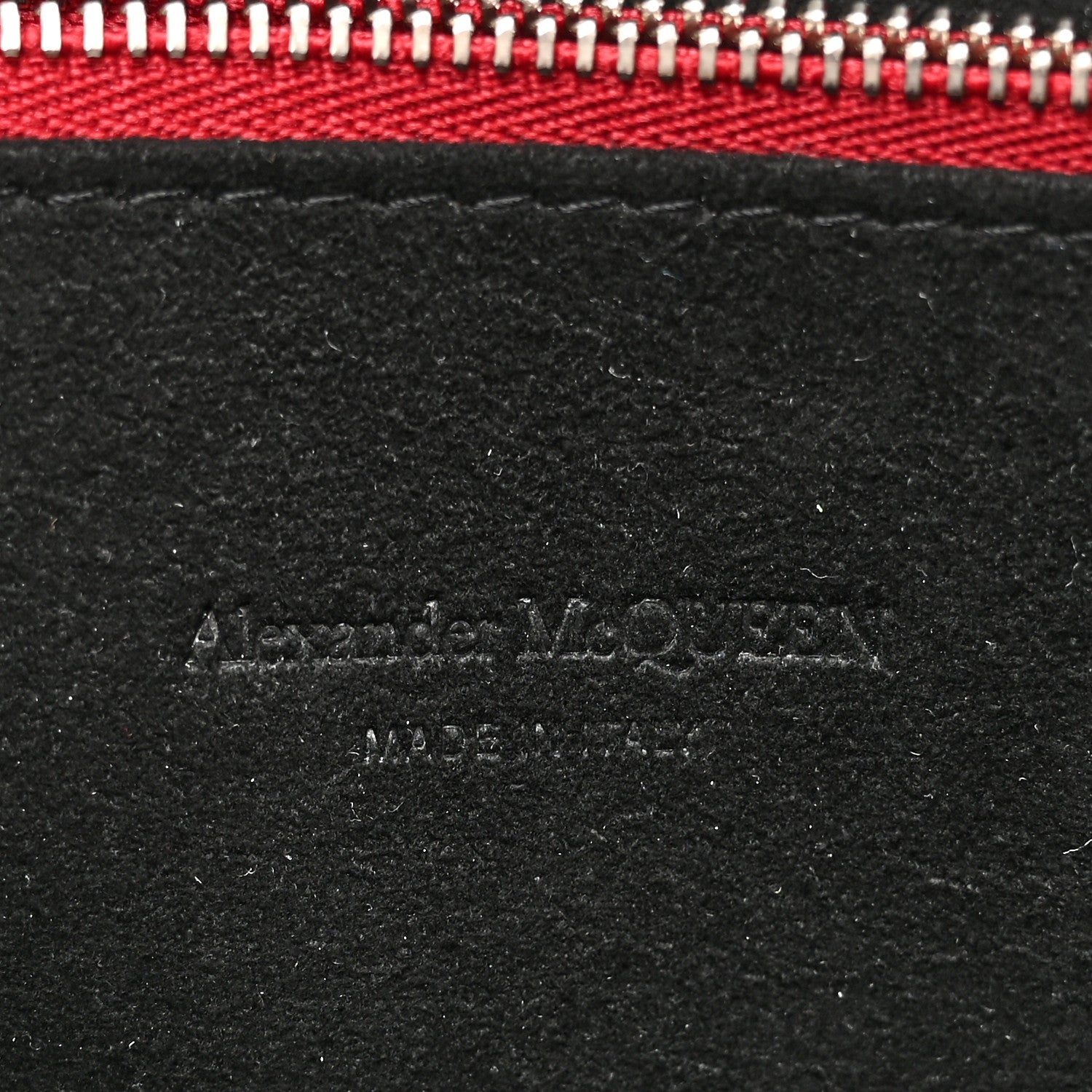Alexander McQueen Calfskin Crocodile Embossed Knuckle Flat Clutch Coral 6 of 7