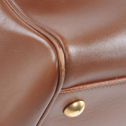 Saint Laurent Leather Classic Duffle 6 Bag Cognac 9 of 10