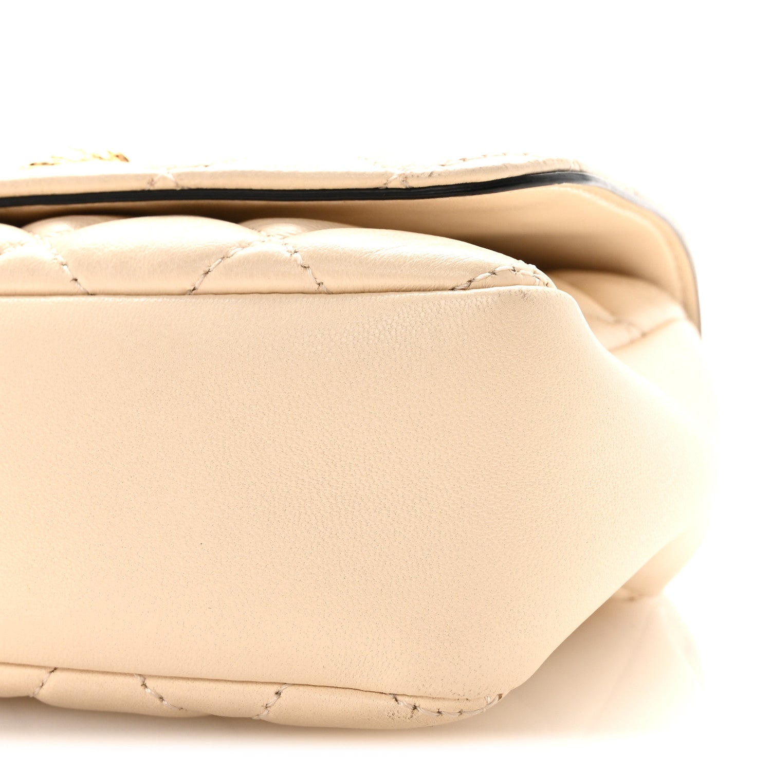 Versace Nappa Quilted Small Medusa Chain Crossbody White 9 of 9