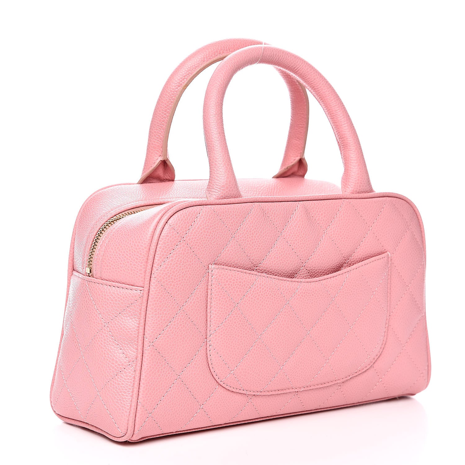 Chanel Caviar Quilted Small Bowler Pink 3 of 13