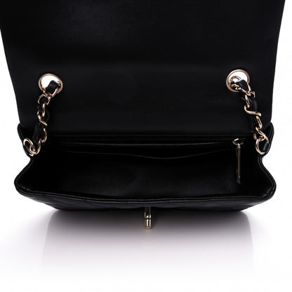 Chanel Lambskin Quilted Mini Rectangular Flap Black 5 of 9