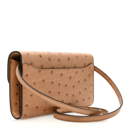 Hermes Ostrich Constance Long Wallet To Go Chai 3 of 11