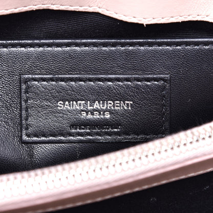 Saint Laurent Calfskin Y Quilted Monogram Small Loulou Chain Satchel Rose Antic 6 of 9