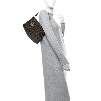 Fendi Zucca Small Chef Shoulder Bag Tobacco 2 of 10