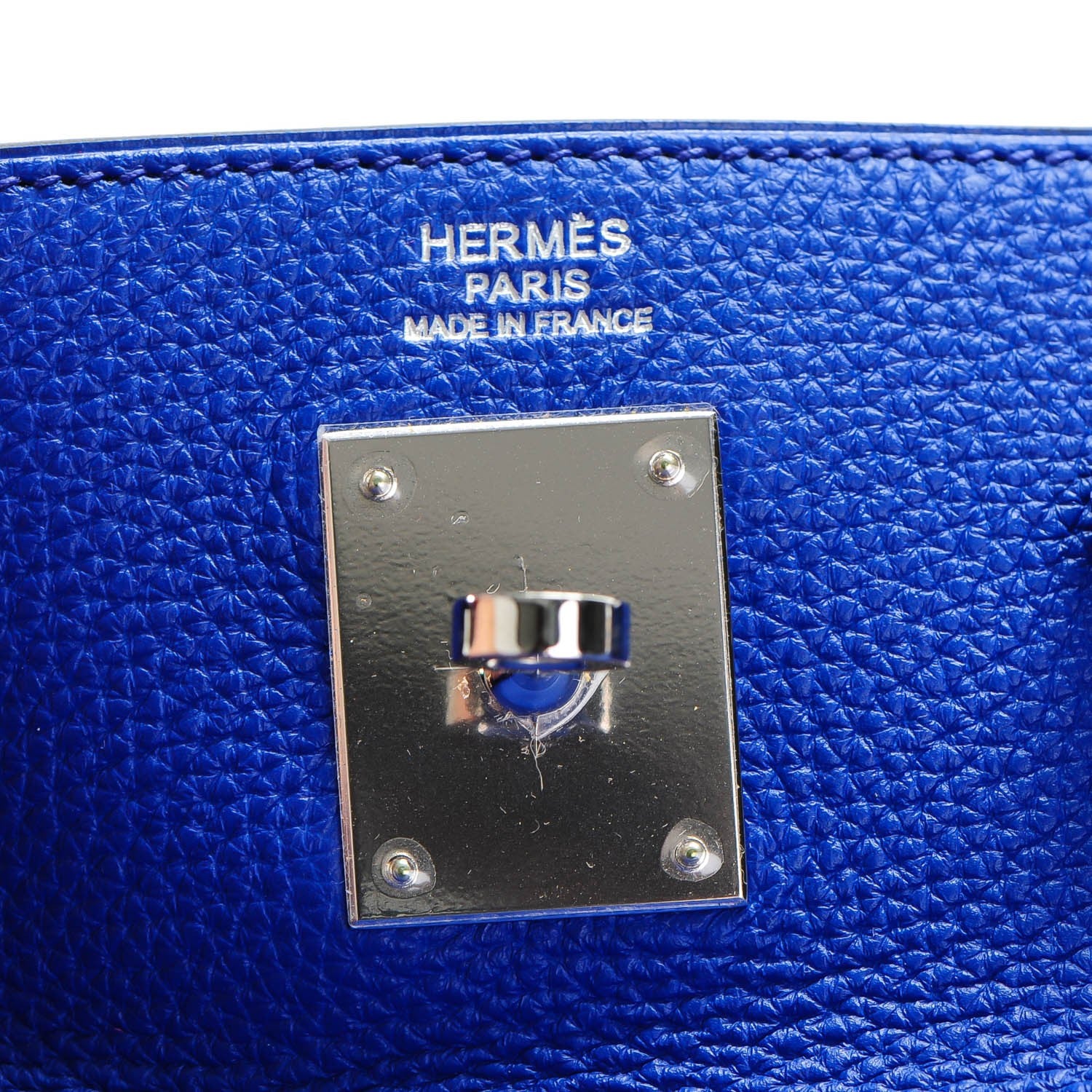Hermes Togo Kelly Retourne 32 Bleu Electrique 9 of 25