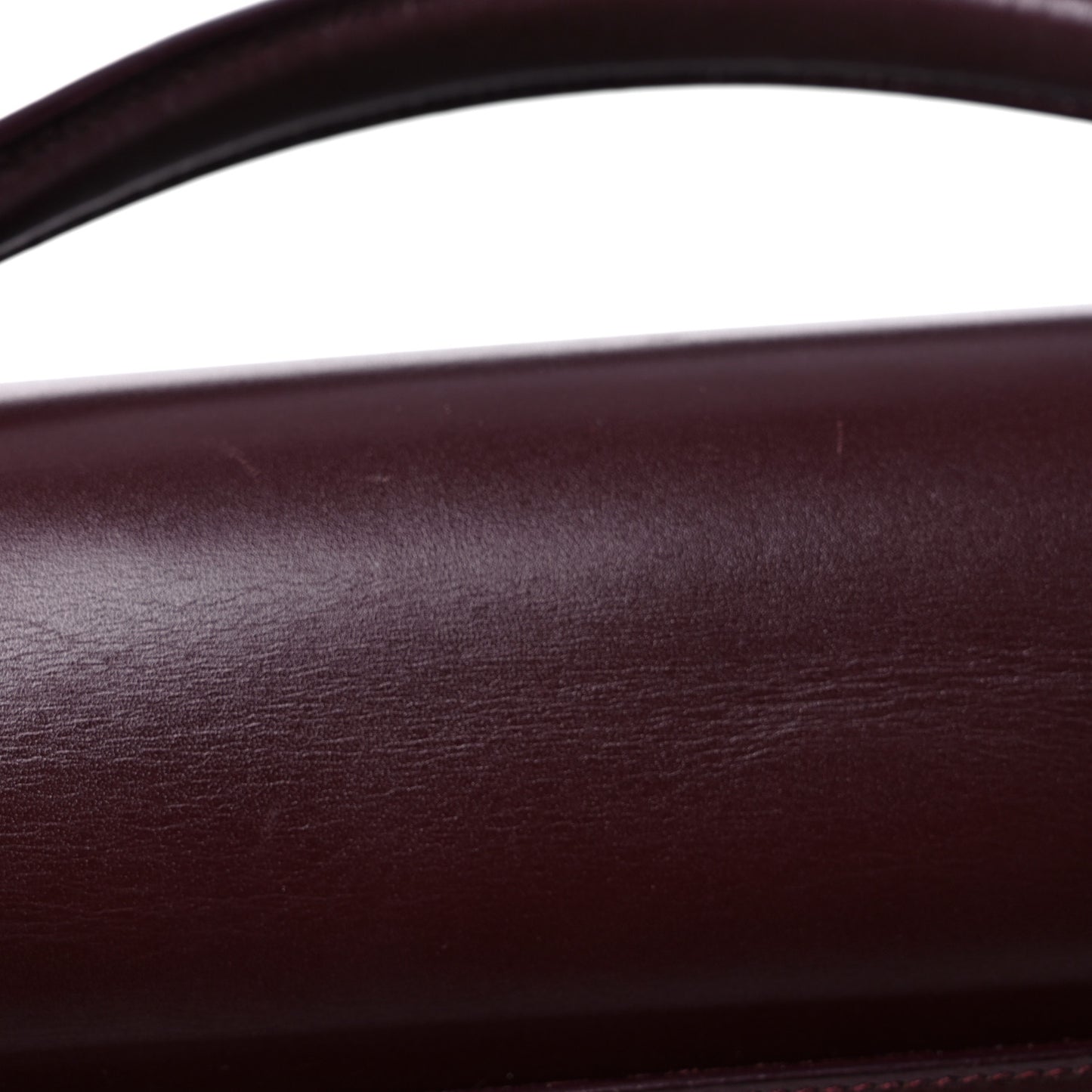 Calfskin Large Highschool Satchel Burgundy