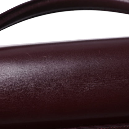 Saint Laurent Calfskin Large Highschool Satchel Burgundy 15 of 16