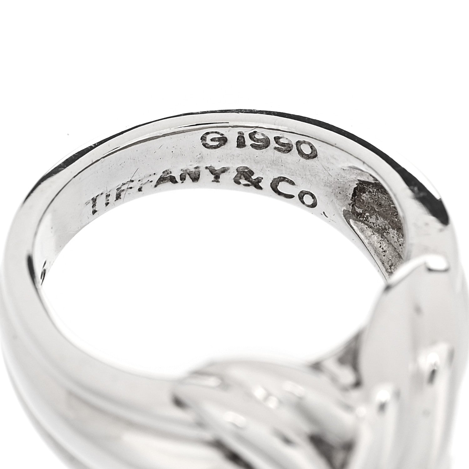Tiffany Sterling Silver Signature X Ring 51 5.75 4 of 5