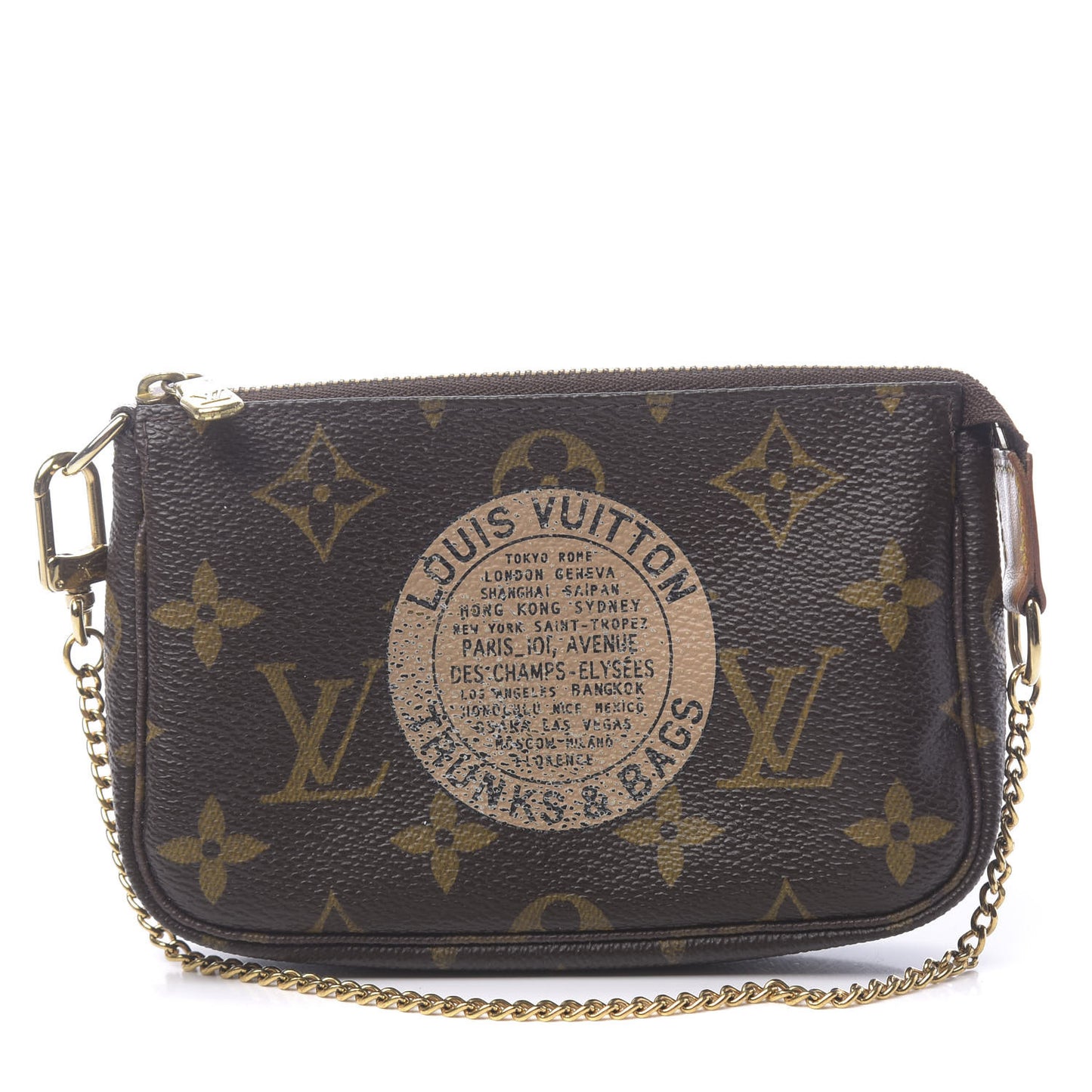 Monogram Complice Trunks and Bags Mini Pochette Accessories Beige
