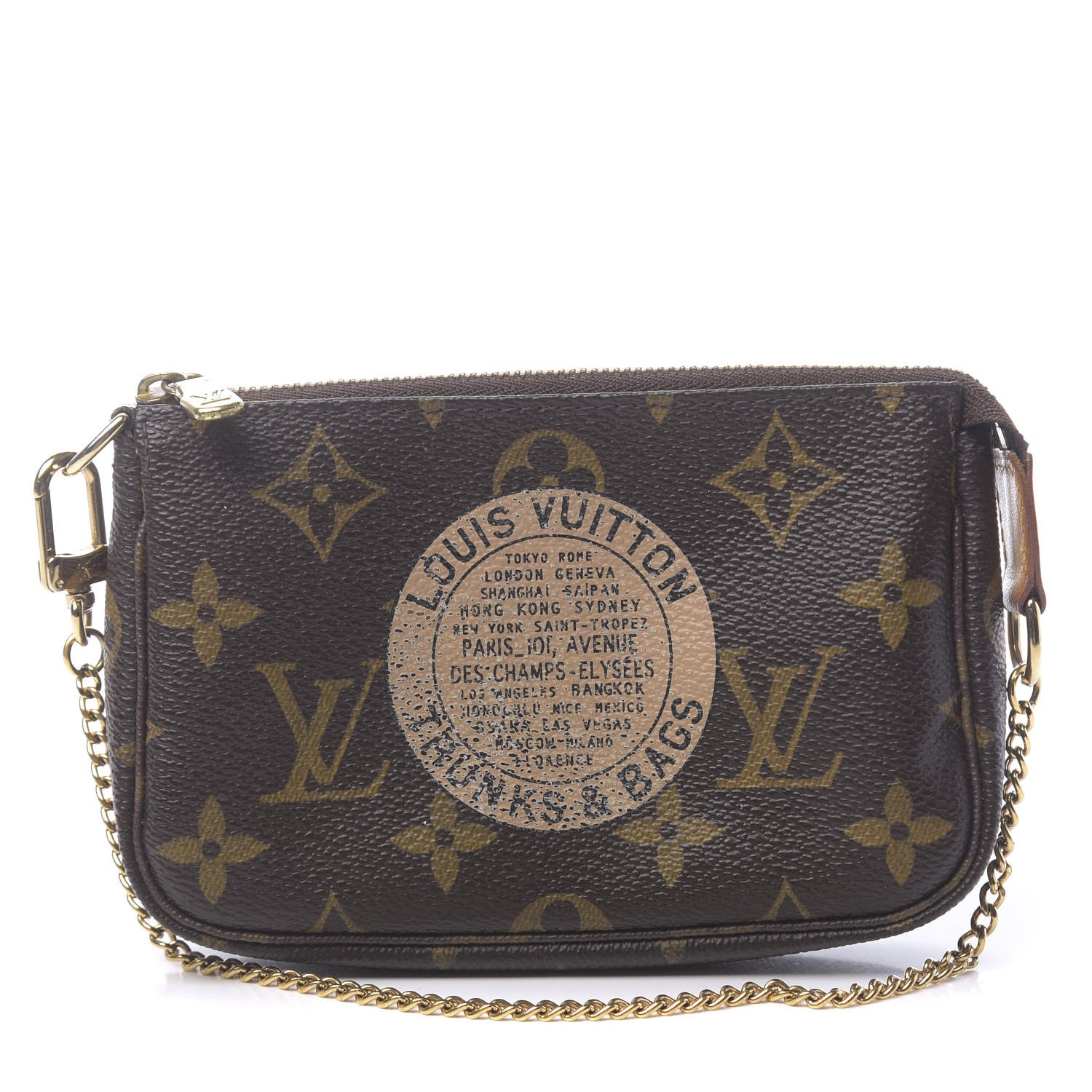 Louis Vuitton Monogram Complice Trunks and Bags Mini Pochette Accessories Beige 1 of 8