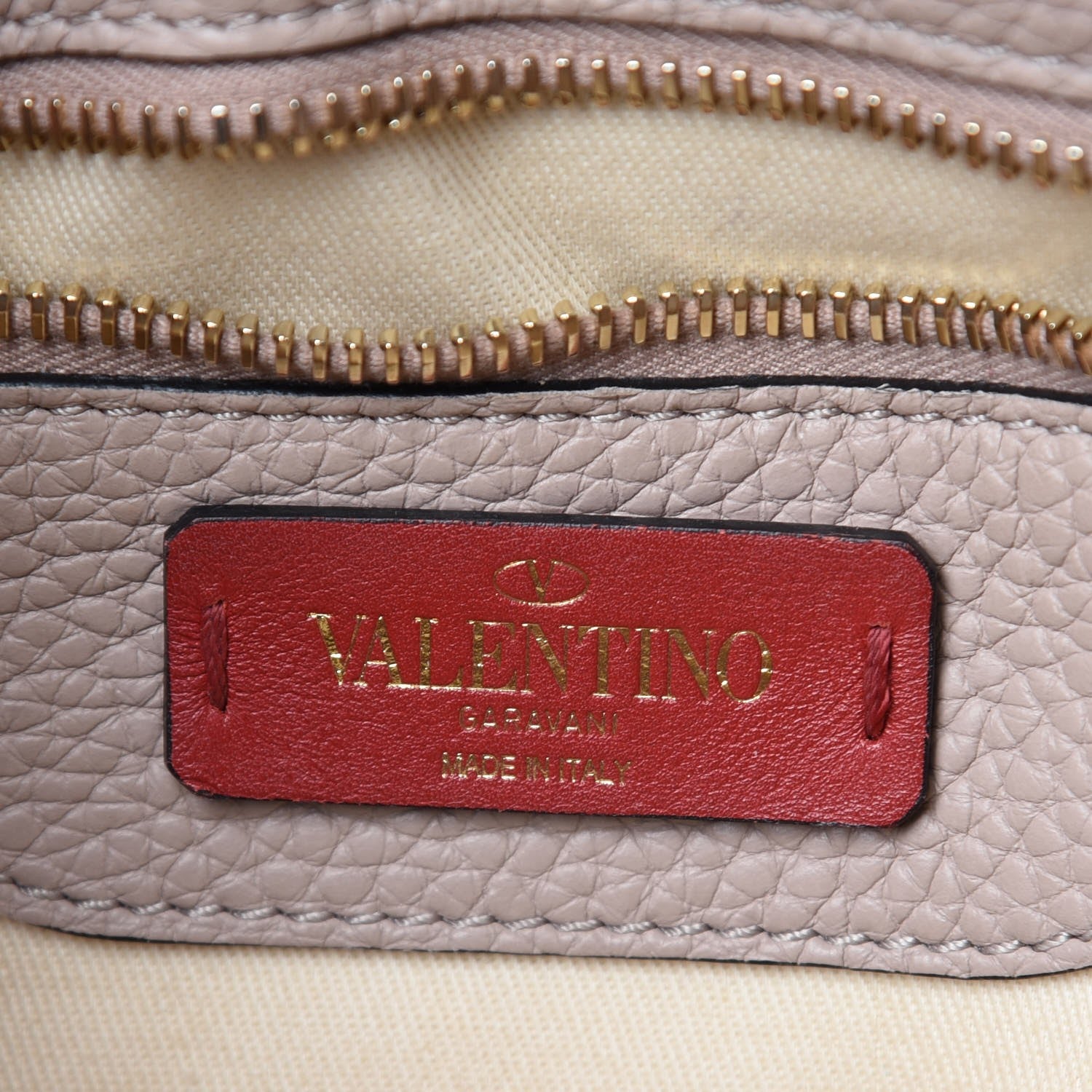 Valentino Garavani Pebbled Calfskin Rockstud Twiny Top Handle Bag Poudre 7 of 11