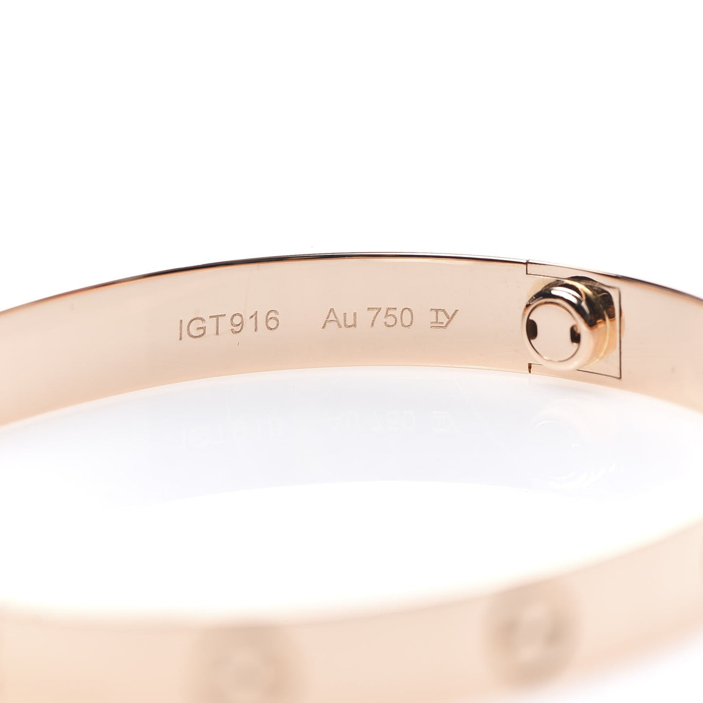 18K Pink Gold LOVE Bracelet 16