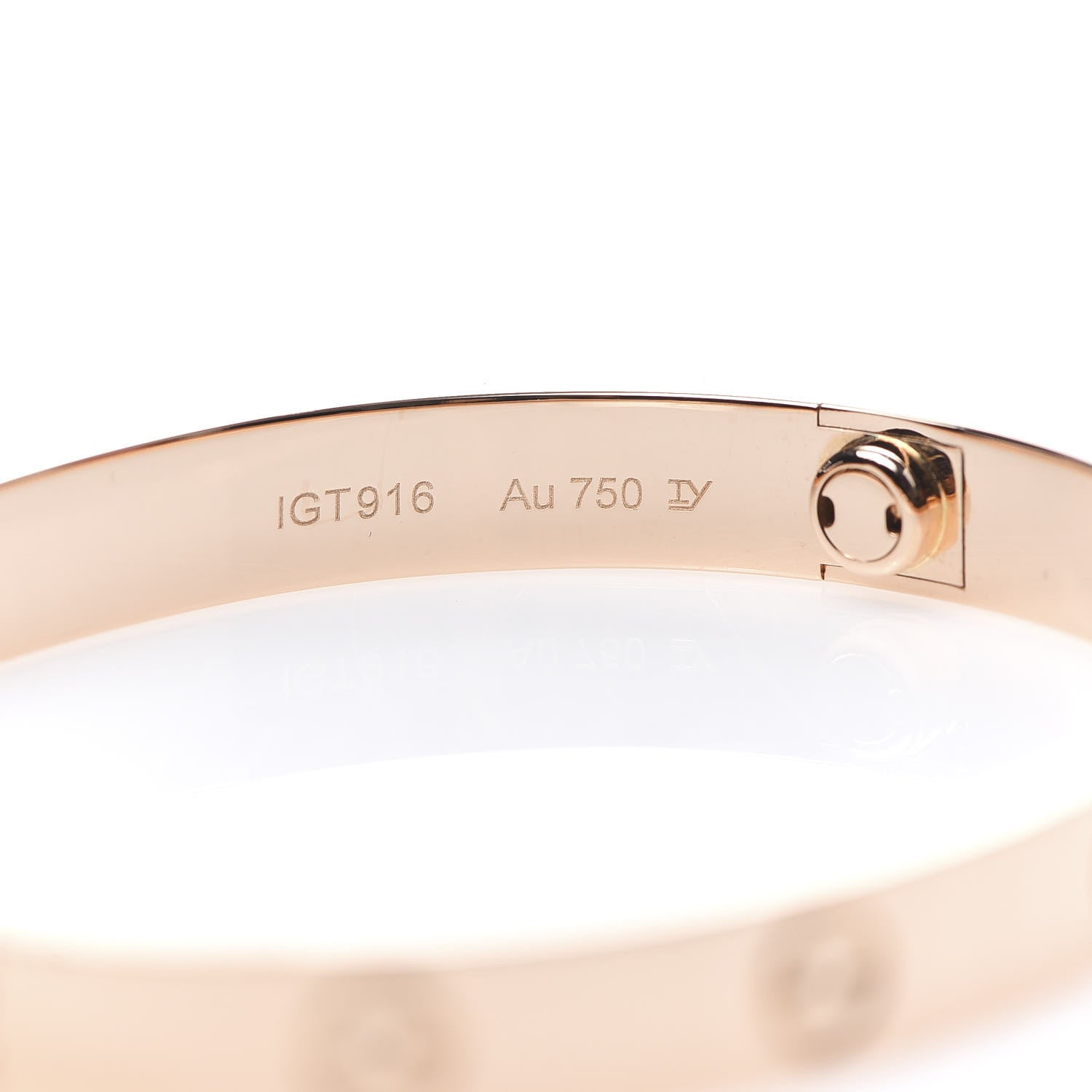 Cartier 18K Pink Gold LOVE Bracelet 16 5 of 7
