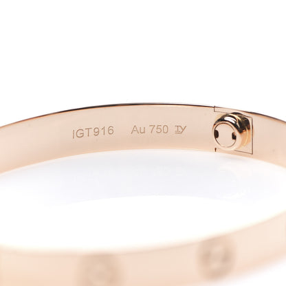 Cartier 18K Pink Gold LOVE Bracelet 16 5 of 7