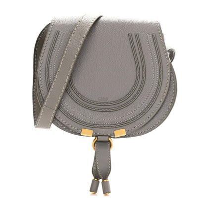 Chloe Calfskin Mini Marcie Round Crossbody Bag Cashmere Grey 1 of 10