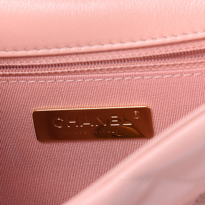 Chanel Goatskin Quilted Medium 19 Flap Light Pink 6 of 12