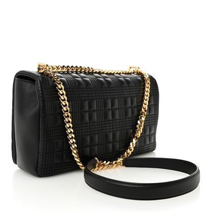 Burberry Lambskin Quilted Medium Lola Bag Black 3 of 10