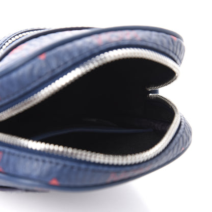 MCM Visetos X-Mini Crossbody Bag Deep Blue Sea 5 of 8
