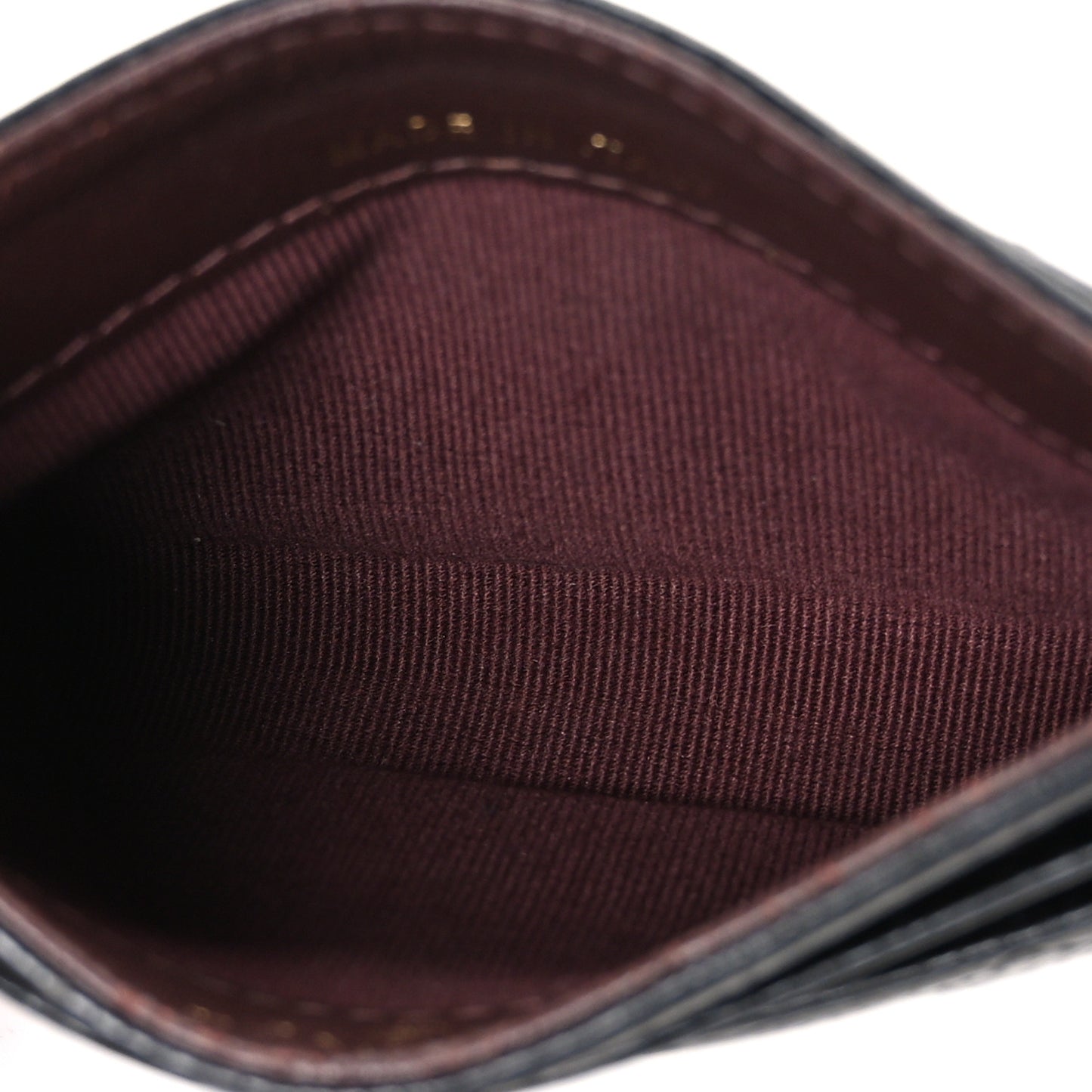 Caviar Quilted Card Holder Black