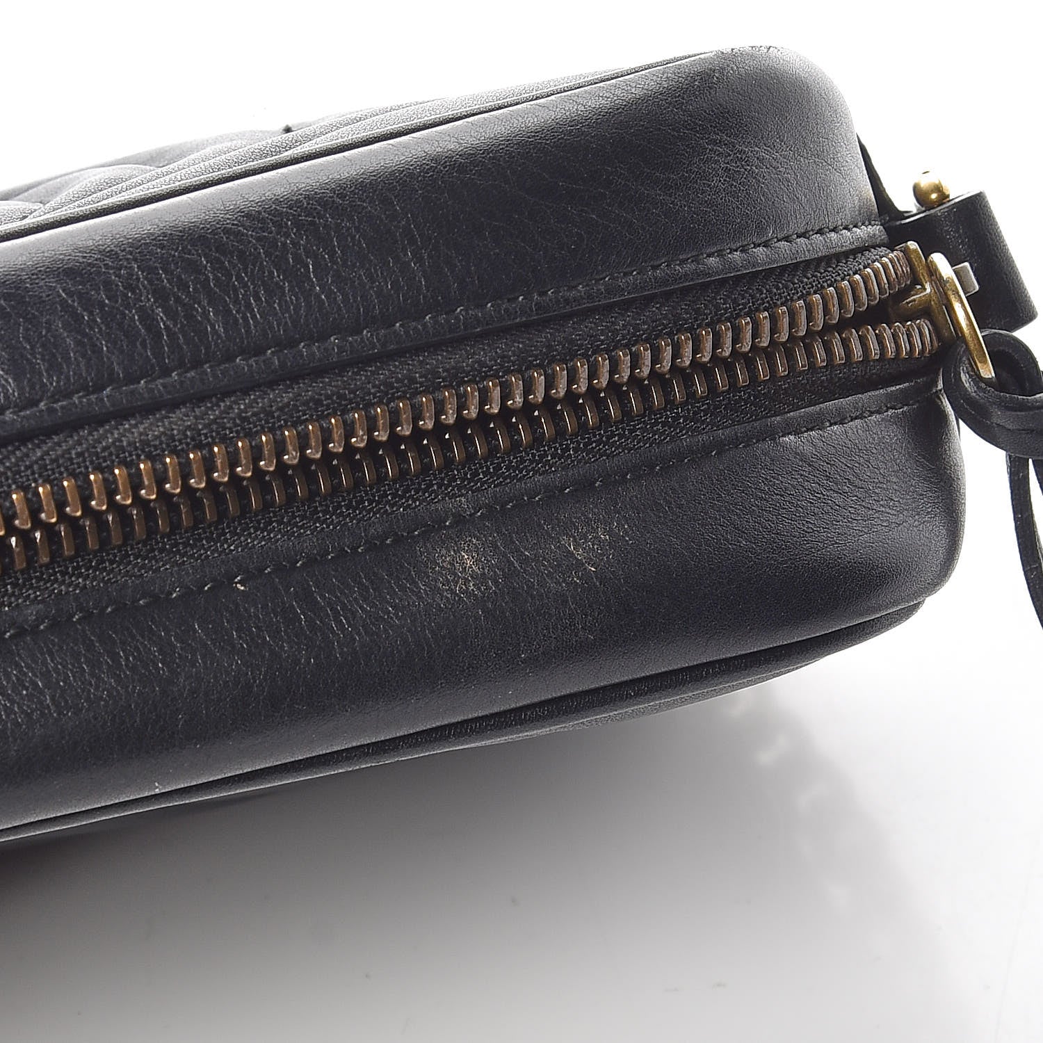 Gucci Calfskin Matelasse Mini GG Marmont Chain Shoulder Bag Black 15 of 15