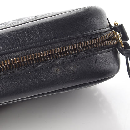 Gucci Calfskin Matelasse Mini GG Marmont Chain Shoulder Bag Black 15 of 15