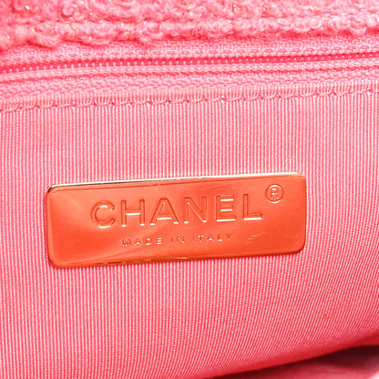 Chanel Metallic Tweed Quilted Medium Chanel 19 Flap Pink 6 of 12