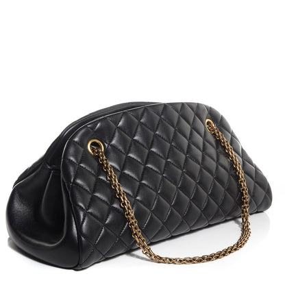 Chanel Lambskin Quilted Medium Just Mademoiselle Black 3 of 7
