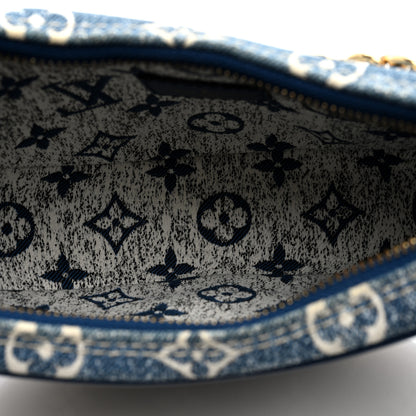 Louis Vuitton Monogram Jacquard Denim Loop Bleu 5 of 9