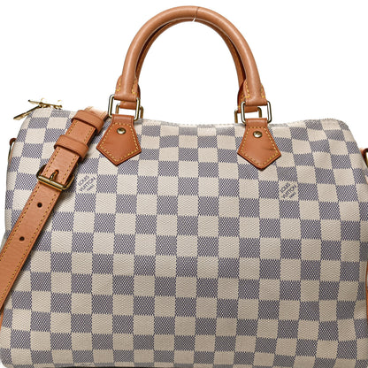 Louis Vuitton Damier Azur Speedy Bandouliere 30 8 of 10