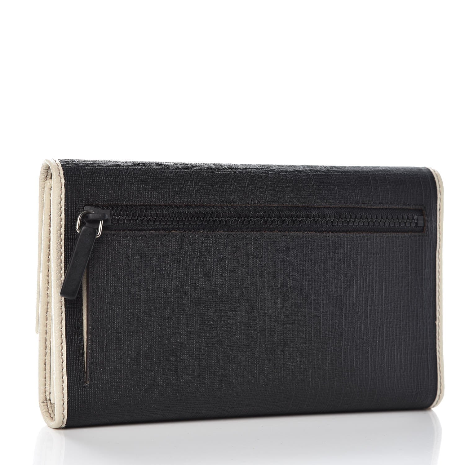 Gucci Coated Canvas Logo Continental Wallet Black 3 of 7