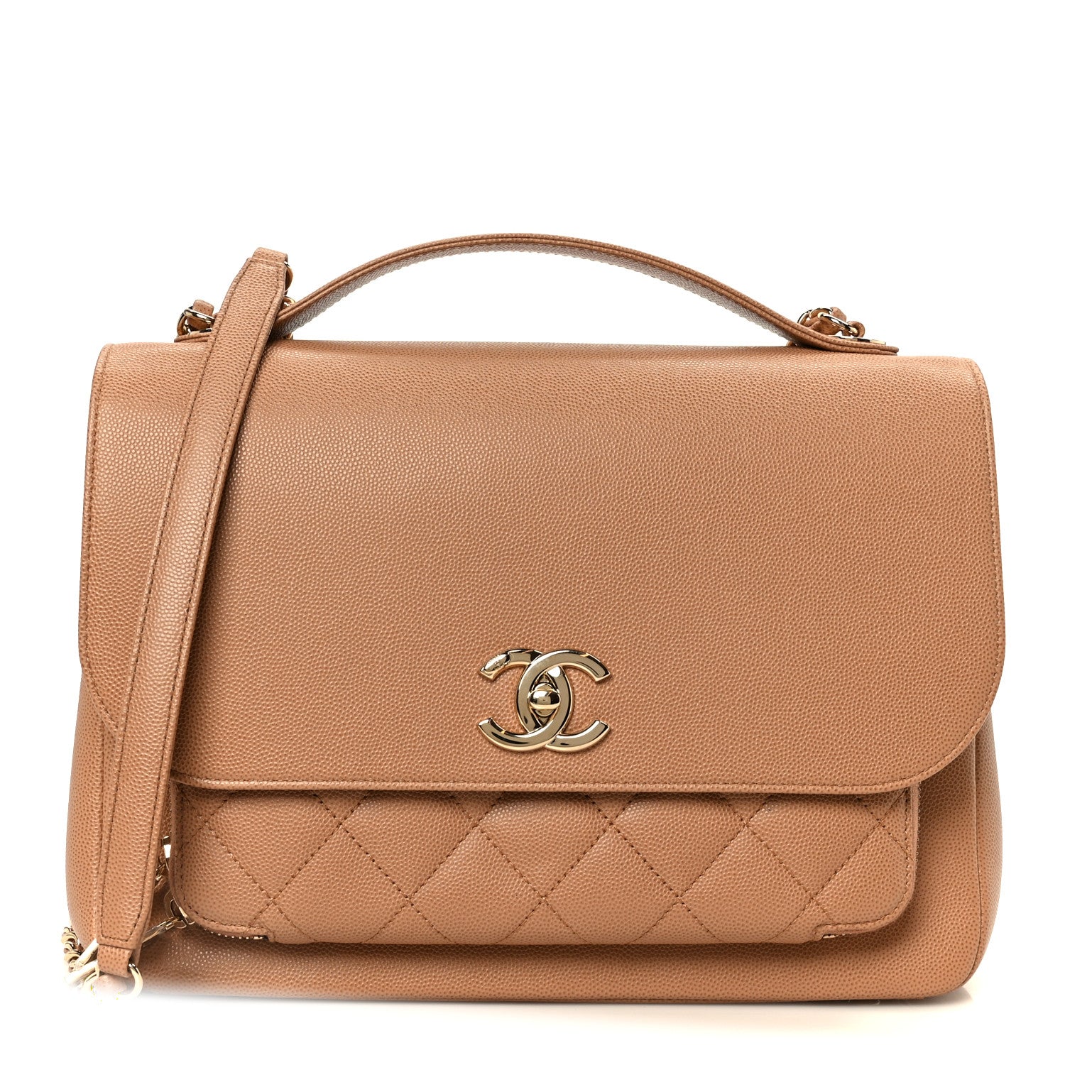Chanel Caviar Quilted Large Business Affinity Flap Camel 1 of 11