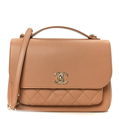 Chanel Caviar Quilted Large Business Affinity Flap Camel 1 of 11