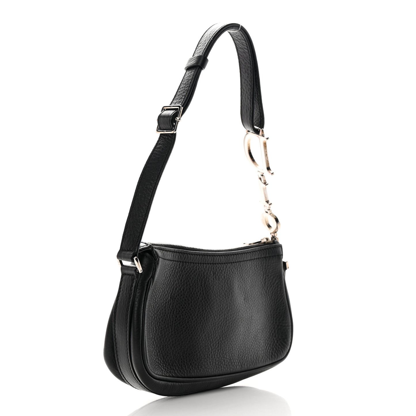 Calfskin Shoulder Bag Black