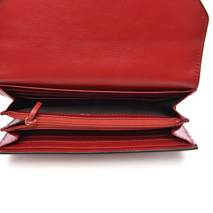 Gucci Calfskin Default Flap Wallet Cherry 5 of 12