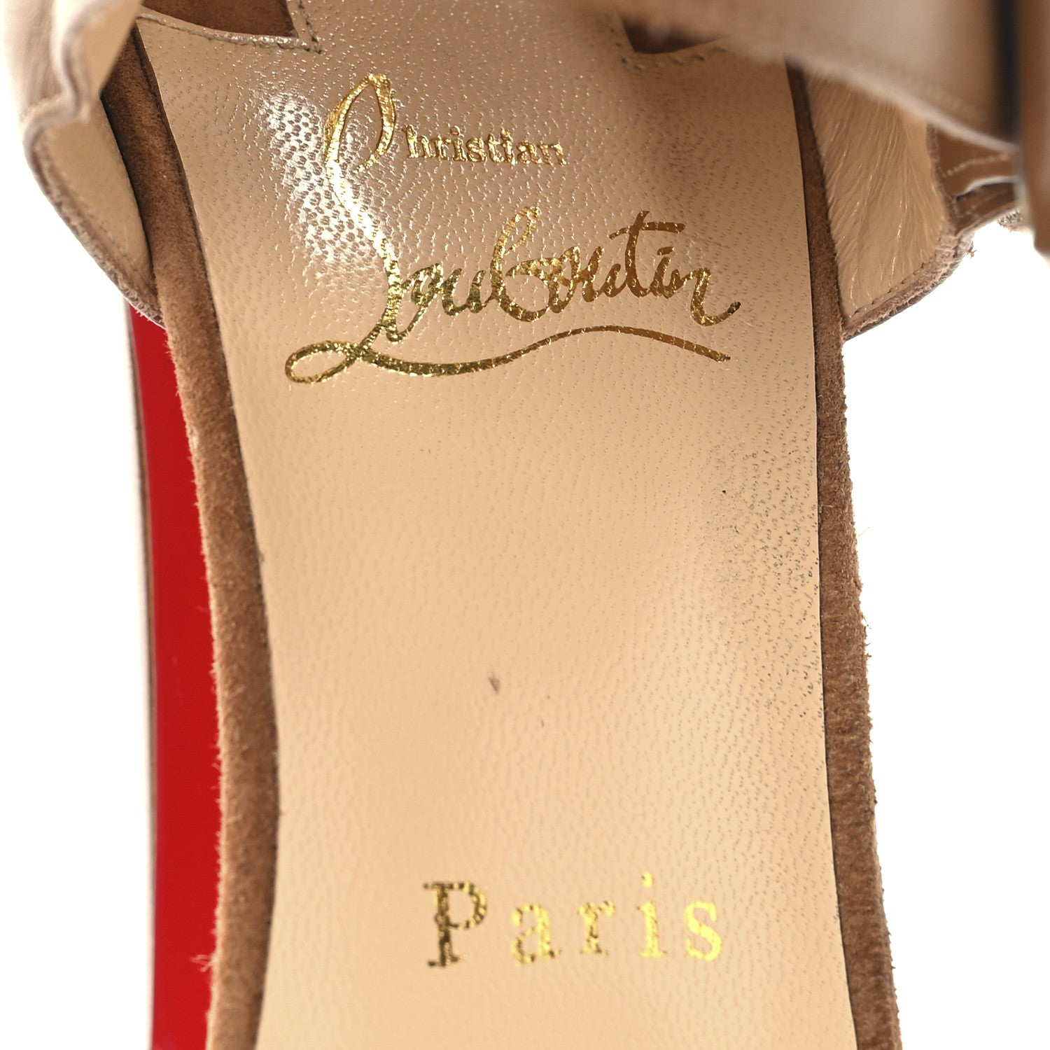 Christian Louboutin Calfskin Haute Retene 140 Platform Sandals 37.5 Noisette 8 of 10