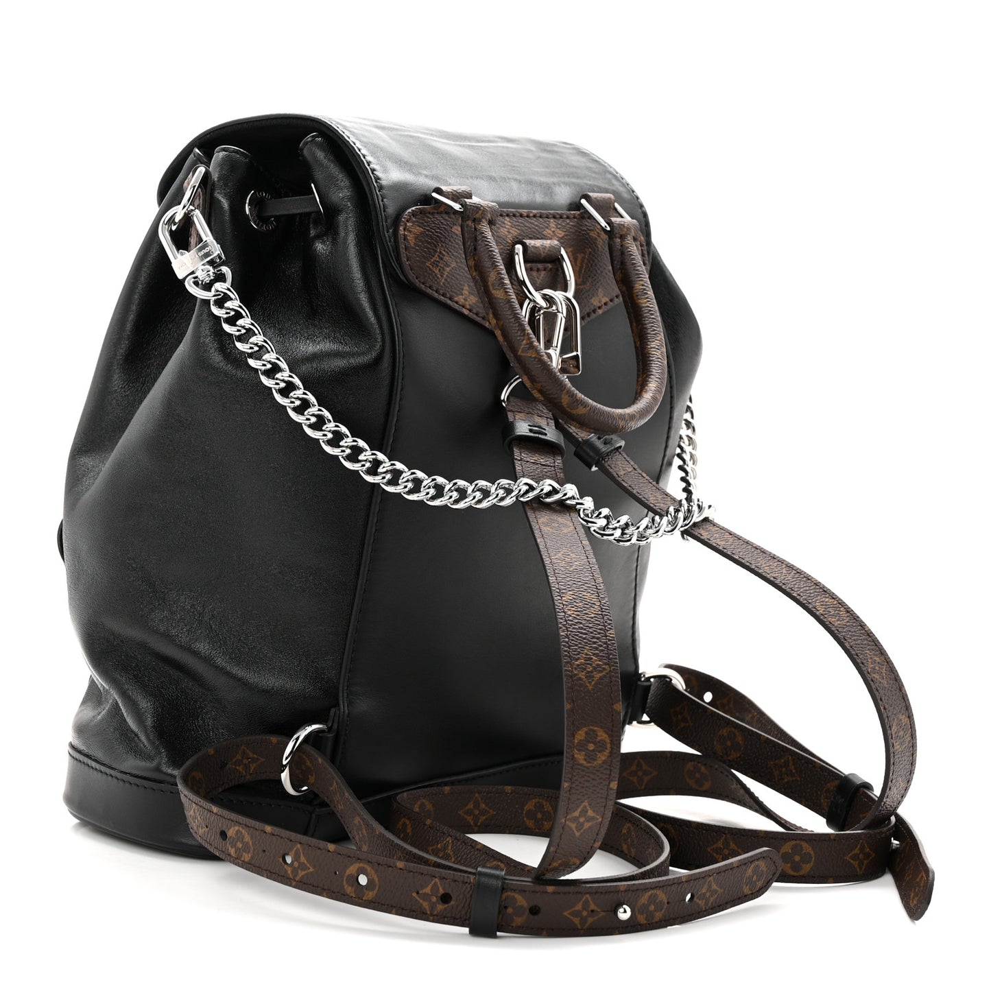 Lambskin Monogram Montsouris Vibe PM Black