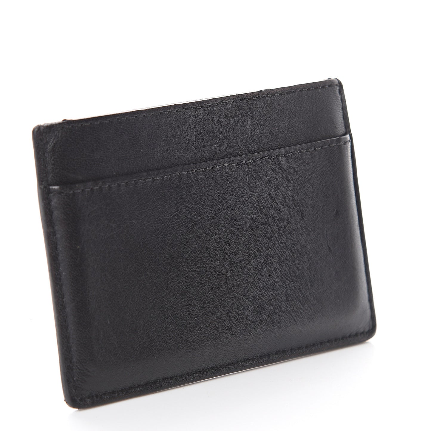 Calfskin Classic Y Card Case Black