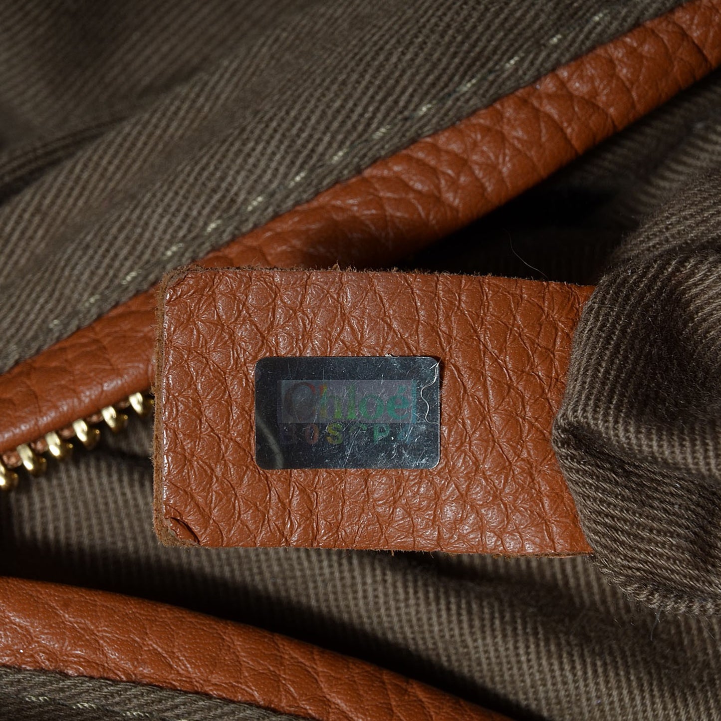 Calfskin Large Marcie Satchel Tan