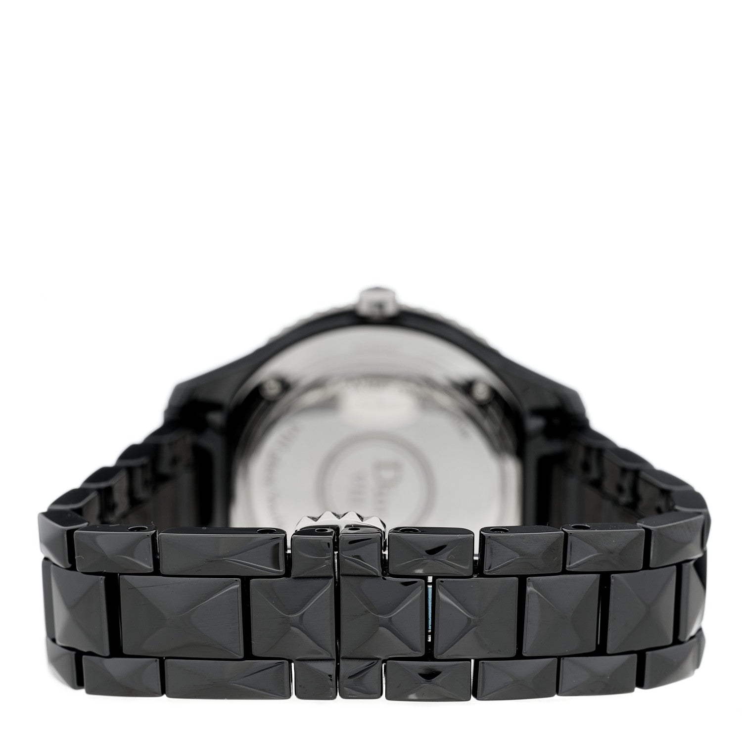 Christian Dior Stainless Steel Ceramic Diamond 33mm Dior VIII Quartz Watch Black 3 of 4