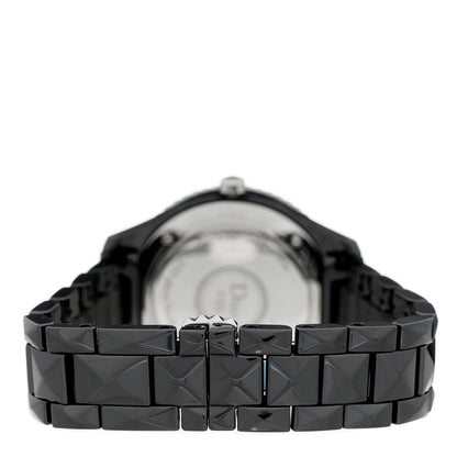 Christian Dior Stainless Steel Ceramic Diamond 33mm Dior VIII Quartz Watch Black 3 of 4
