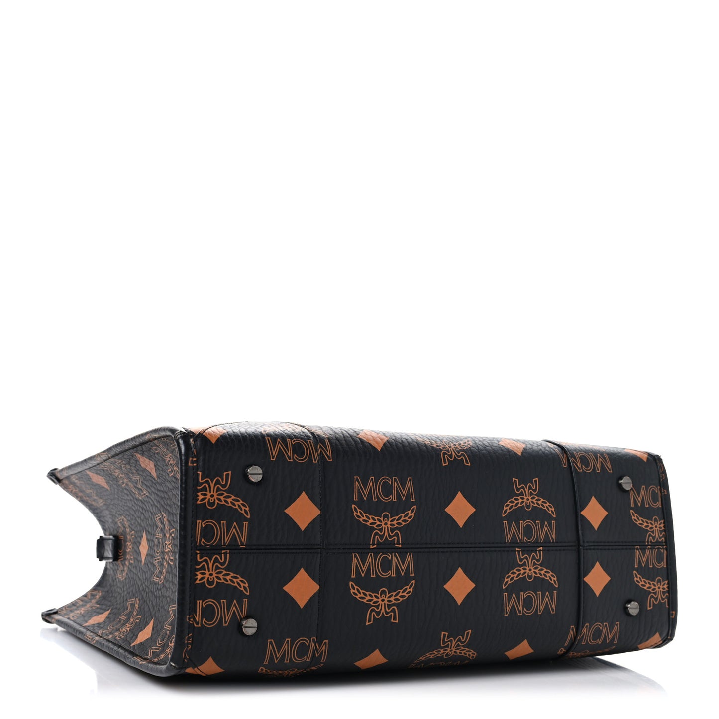 Visetos Maxi Large Munchen Tote Black Cognac