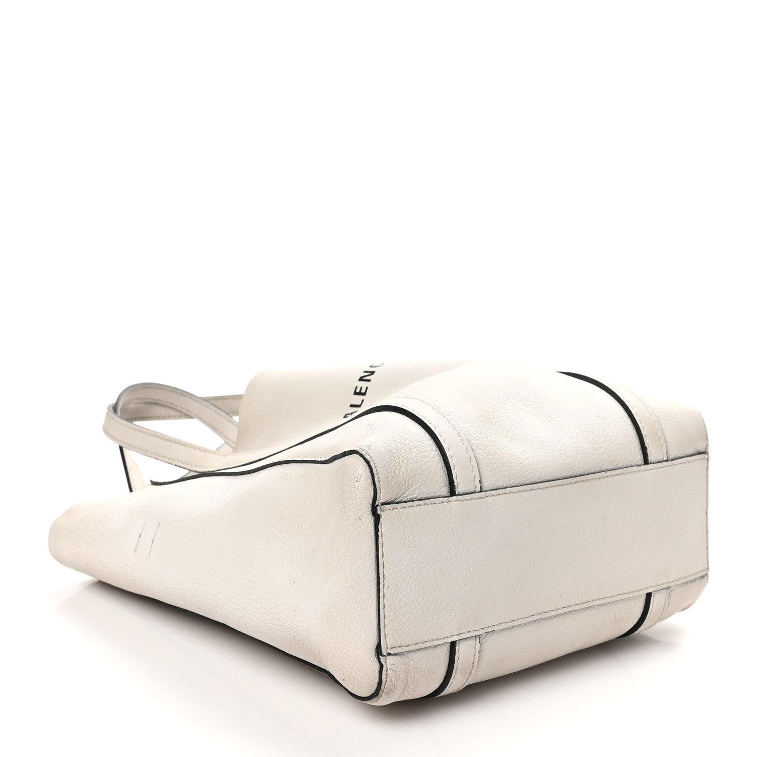 Balenciaga Smooth Calfskin Logo Double Sided XXS Everyday Tote Chalky White Black 4 of 12
