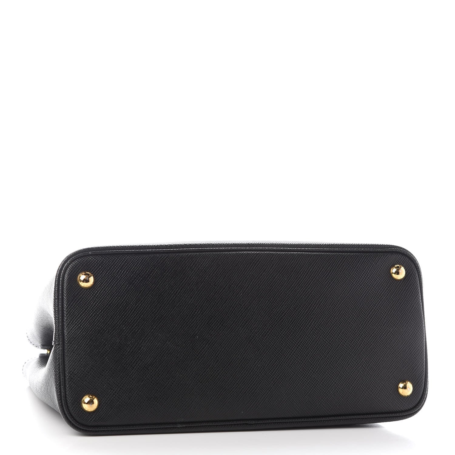 Prada Saffiano Cuir Small Double Bag Black Fuoco 4 of 7