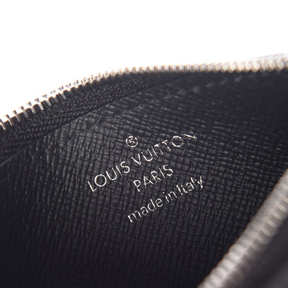 Louis Vuitton Monogram Eclipse Taiga Coin Card Holder 6 of 7