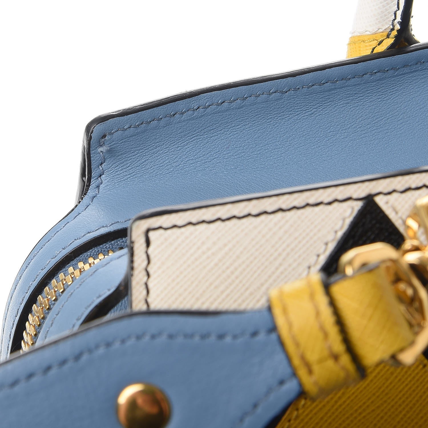 Prada City Calf Saffiano Medium Esplanade Tote Astrale Soleil 9 of 9