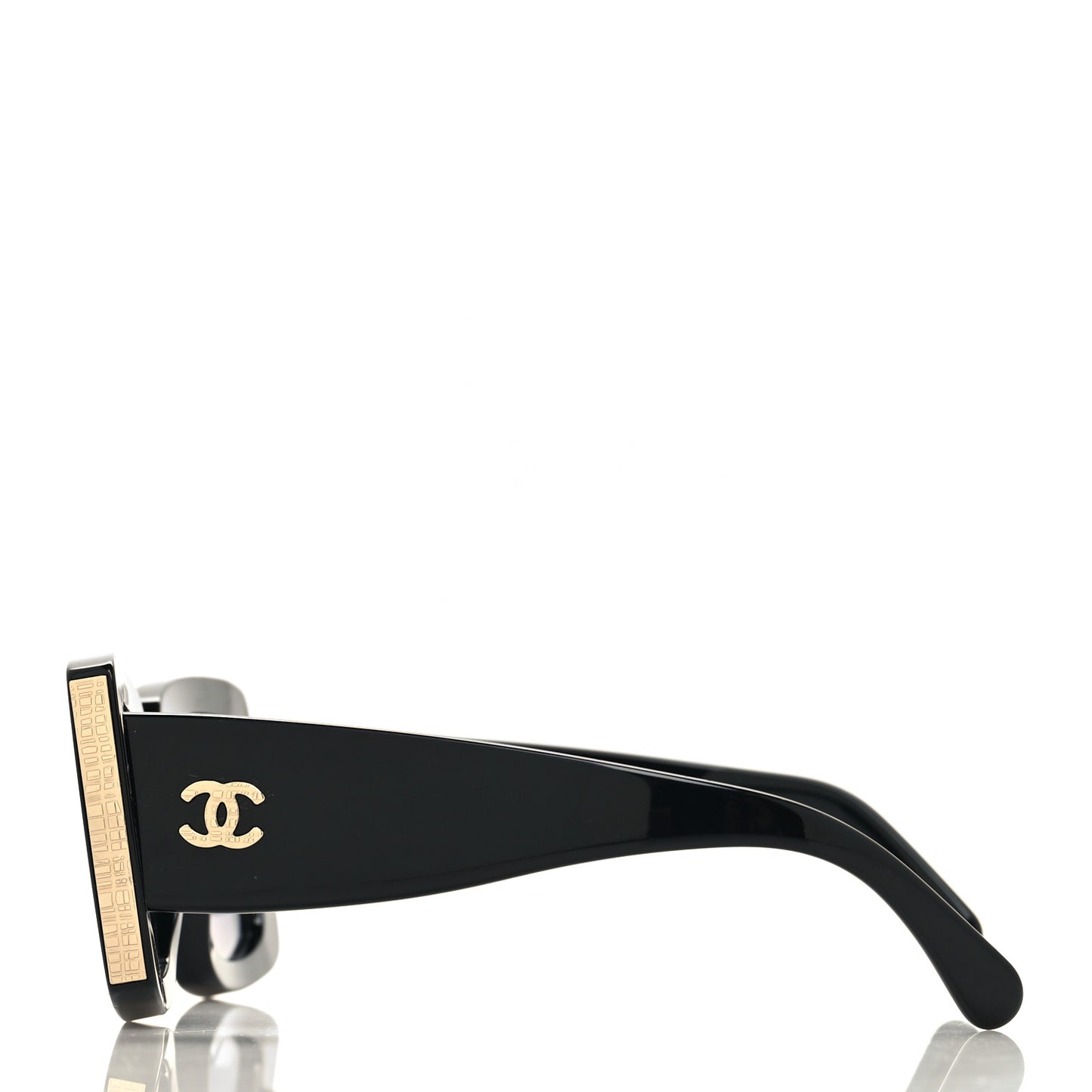 Acetate Rectangle Sunglasses 5435 Black