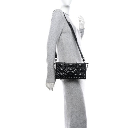 Christian Dior Calfskin Cannage Diamond Medium Lady D-Joy Black 2 of 9