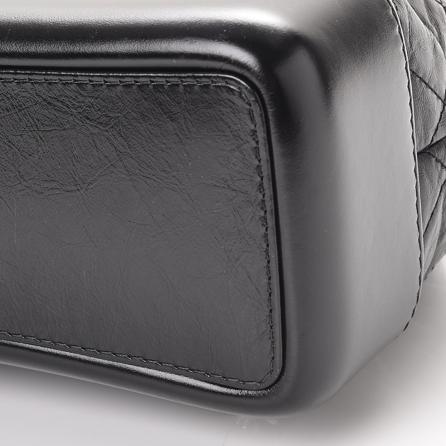 Chanel Aged Calfskin Quilted Gabrielle Backpack Black 10 of 11